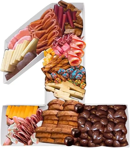 Miniatura 16 de Bandeja de cartón de 12 pulgadas con forma de cartón, para dulces de papel maché, embutidos de cumpleaños (S)