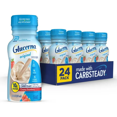 Miniatura 10 de Glucerna Original - Batido para el cuidado de la diabetes, Vainilla Casera, reemplazo de comida para diabéticos para apoyar el manejo del azúcar