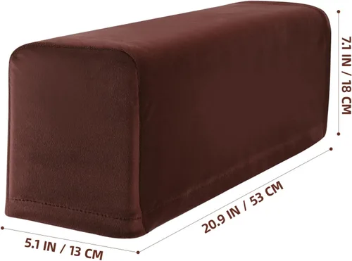 Miniatura 9 de BESPORTBLE Fundas para brazos de sofá: Fundas elásticas para reposabrazos para sillas, sofá, sillón para sofá reclinable con pasadores giratorios, 2