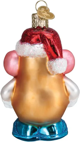 Miniatura 2 de Old World Christmas Mr. Potato Head - Adorno soplado de cristal para árbol de Navidad, decoración navideña hecha a mano, juguete para niños