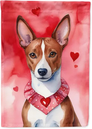 Miniatura 8 de Caroline's Treasures DAC5292CHF - Bandera de Border Collie My Valentine House para porche, grande, con manga para porche, para colgar en la pared