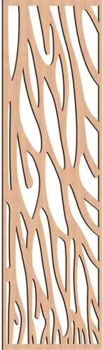 Miniatura 42 de 9 3/8"W x 24 3/8"H x 1/4"T Bristol Decorativos Paneles de Pared de Madera Calado, Cereza