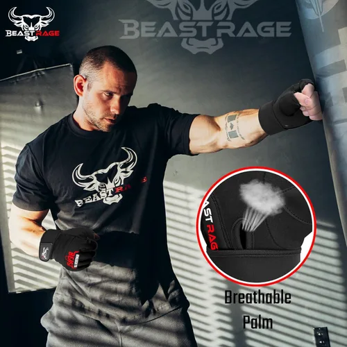 Miniatura 5 de BEAST RAGE Guantes de Taekwondo Karate para Hombres y Mujeres, Guantes de Entrenamiento de Boxeo MMA Kickboxing Sparring Artes Marciales Guantes