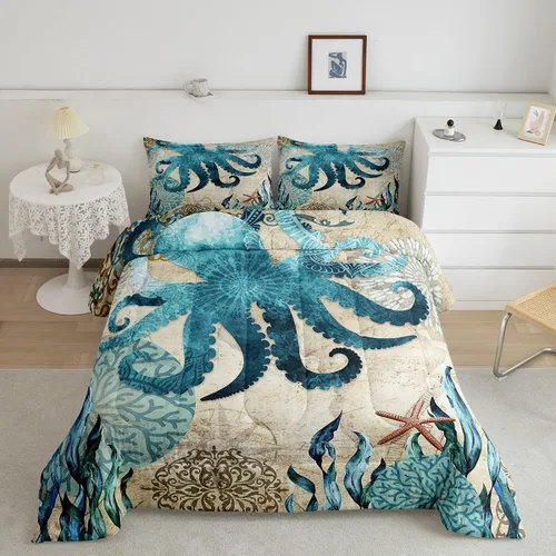 Miniatura 15 de Erosebridal Juego de ropa de cama individual de animales del zoológico para niños, lindo juego de edredón de animales salvajes de dibujos animados