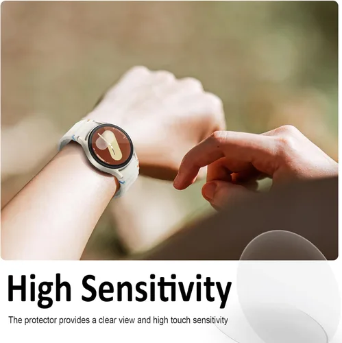 Miniatura 3 de SPGUARD Paquete de 4 protectores de pantalla para Samsung Galaxy Watch 7 de 1.575 pulgadas (1.575 in), película transparente de vidrio templado