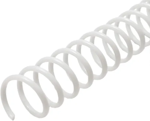 Rayson bobina de encuadernación espiral de 93.8 ft m 1-1/8" espinas blancas de las ataduras de la bobina 4: 1 echada 50/caja, SBR41286-50W