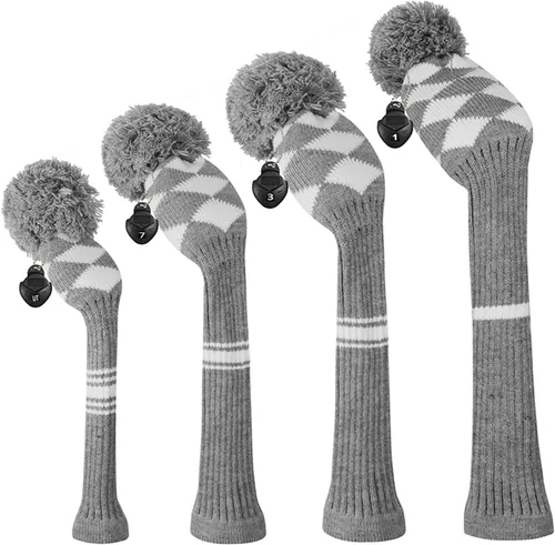 Miniatura 10 de Scott Edward Knit Wood Golf Club Head Covers 4 Pieces Knitted Item Fit Over Well Driver Wood(460cc) Fairway Wood and Hybrid(UT)