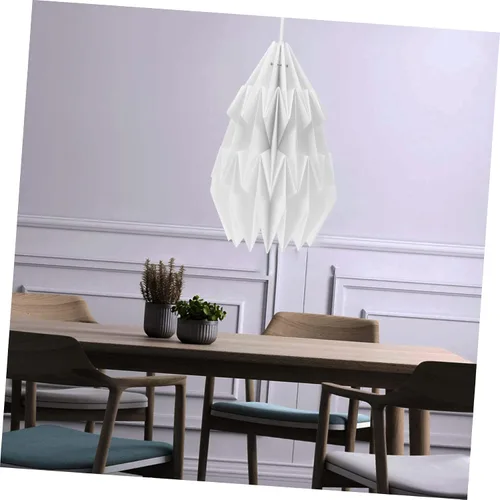 Miniatura 2 de Nórdico Simple diseño origami papel cubierta de luz pantalla hogar accesorio decorativo