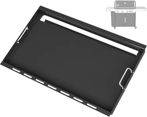 Inserto de parrilla de tamaño completo para parrillas de gas Weber Genesis II 400 Series, parrilla plana de 6789 con asas para parrillas de gas