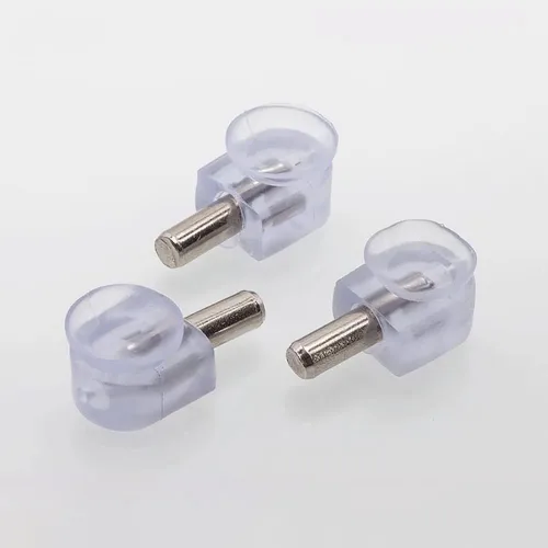Miniatura 2 de 20 pines de soporte de estante de vidrio de 0.197 in con ventosas de soporte de estante de vidrio, soportes de estante de vidrio, clavijas