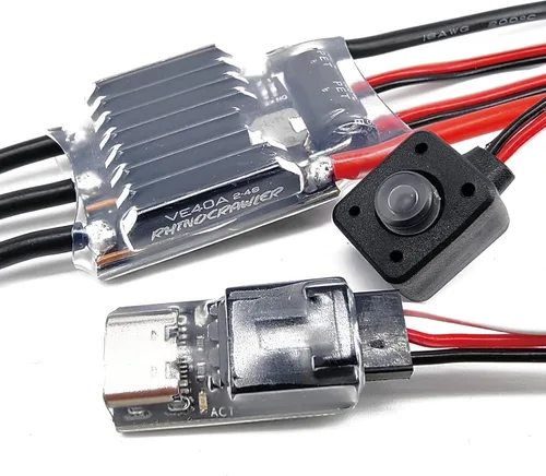 Miniatura 3 de Crawler ESC AM32 40A BEC 5.2 ~ 8.2V para Traxxas Axial MOA Ventru RC Crawler Pro Shafty Comp Crawler (Crawler 40A ESC)