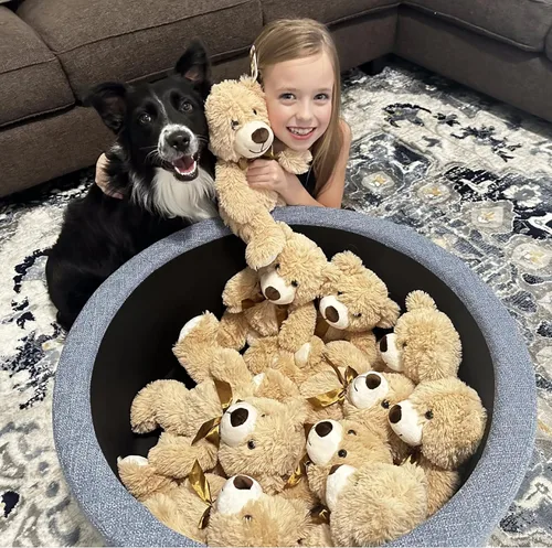 Miniatura 8 de MaoGoLan Paquete de osos de peluche para baby shower, 12 paquetes de pequeños osos de peluche en oferta, osos de peluche pequeños de 13.5" de felpa