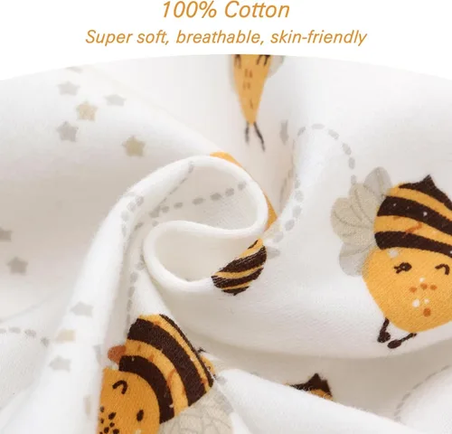 Miniatura 3 de Miracle Baby Saco de dormir con pies - 0.5 TOG 100% algodón transpirable, diseño sin mangas, saco de dormir para bebé