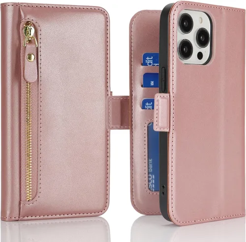 Miniatura 11 de Havaya Funda Cartera para iPhone 13 Pro Max e iPhone 12 Pro Max, Compatible con MagSafe 2 en 1, Desmontable Magnética con Portarjetas, Ranura