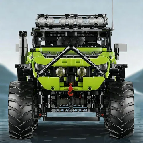 Miniatura 4 de Chodia Juego de construcción de camiones todoterreno con control remoto 1:8, autos Wrangler grandes RC 4x4 con aplicación móvil para adultos, niños