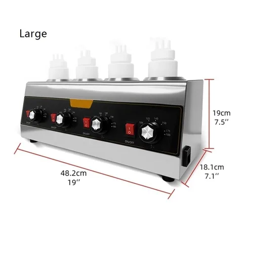 Miniatura 2 de Dispensador de salsa de soja de acero inoxidable, dispensador de salsa de ketchup, chocolate caliente comercial con dulce de azúcar