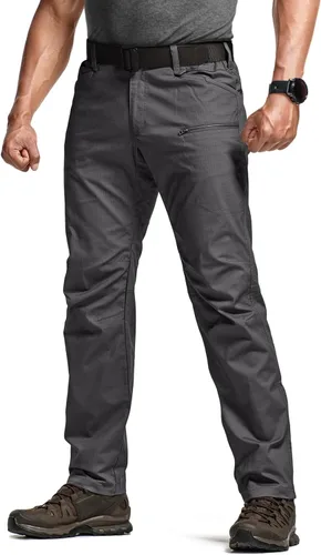 Miniatura 155 de CQR – Pantalones tácticos elásticos tipo cargo para hombre, resistentes al agua, de tela ripstop (antidesgarros), ligeros, ideales para uso diario