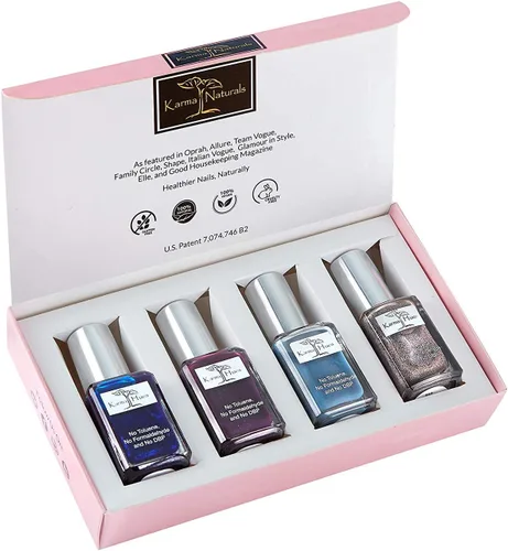 karma organic Hermoso juego de esmaltes de uñas naturales, no tóxico, pintura de uñas vegana y libre de crueldad animal