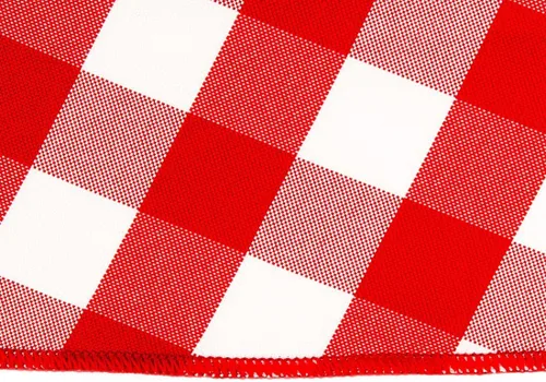 Miniatura 2 de LinenMantel - Servilletas de poliéster de 15 pulgadas (1 docena) a cuadros rojos y blancos