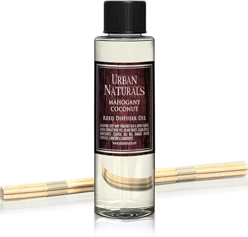 Miniatura 92 de Urban Naturals Recambio de aceite difusor de varillas ámbar y lavanda, lavanda relajante, ámbar cálido, aroma calmante para habitación, 4 onzas +