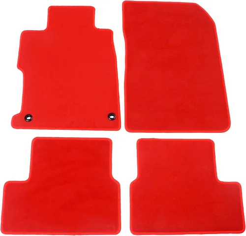 Miniatura 11 de Alfombrillas compatibles con Honda Civic Coupe 2012-2015, 4 alfombras delanteras de nailon negro para protección de suelo interior IKON MOTORSPORTS