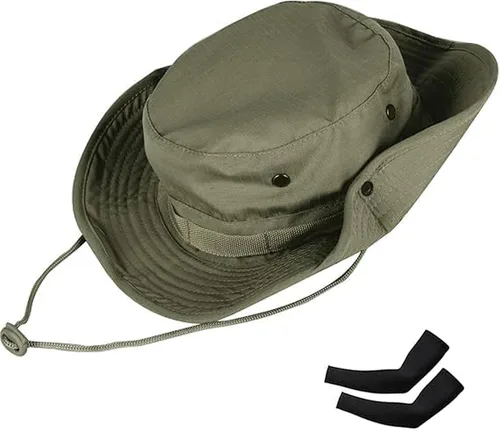 Miniatura 16 de Sombreros de sol para hombres y mujeres, sombrero de cubo UPF 50+, sombrero Boonie plegable, protección UV, senderismo, playa, pesca, safari
