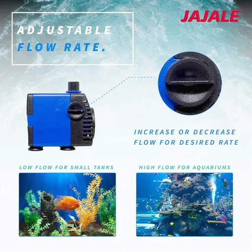 Miniatura 6 de Bomba de agua sumergible de 158 GPH – Acuarios, fuentes, hidroponía y bomba de estanque, elevación de 3.11 pies, 12 W Azul; 1 paquete