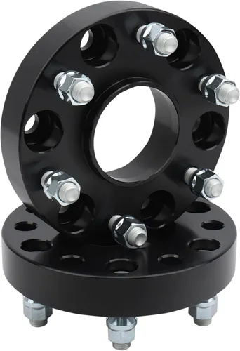 Miniatura 9 de Espaciadores de rueda forjados de 1.5 pulgadas, 0.236 x 5.500 in (orificio del cubo de 3.075 in, pernos M14x1.5) Adaptadores espaciadores centrados