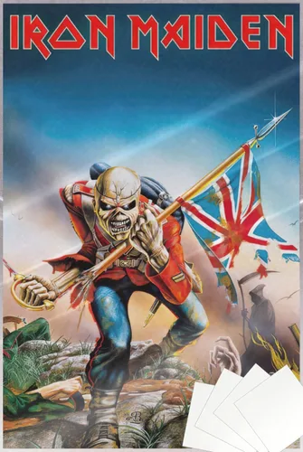 Miniatura 8 de POSTER STOP ONLINE Iron Maiden - Póster musical (trooper) (tamaño: 24 x 36 pulgadas) (póster laminado)