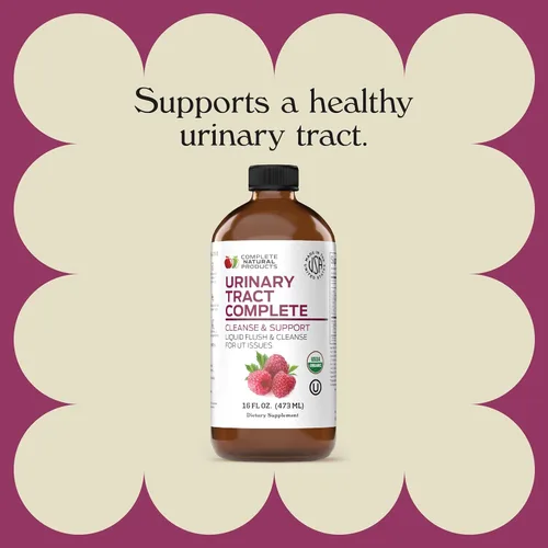 Miniatura 3 de Complete Natural Urinary Tract Complete 12oz - Suplemento líquido para la salud del tracto urinario con arándano orgánico, D-manosa, raíz