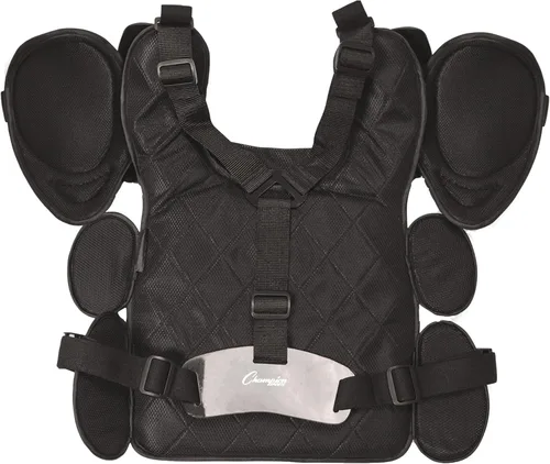 Miniatura 2 de Champion Sports Protector de pecho modelo profesional de espuma de rebote bajo - 12" - Negro