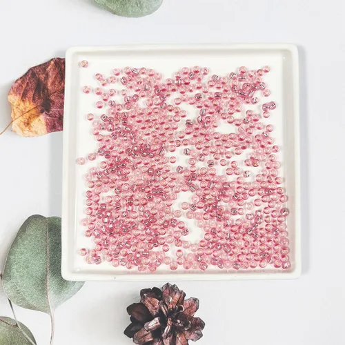 Miniatura 32 de Cuentas de semillas doradas transparentes de 4 mm al por mayor para hacer joyas, 110 gramos, aproximadamente 1600 piezas, cuentas de vidrio 6/0
