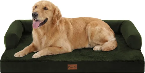 Miniatura 35 de Camas Ortopédicas para Perros de Tamaño Grande, Espuma de Celdas Impermeables tipo Huevera, Camas tipo Sofá para Perros Medianos para Jaula 35x22