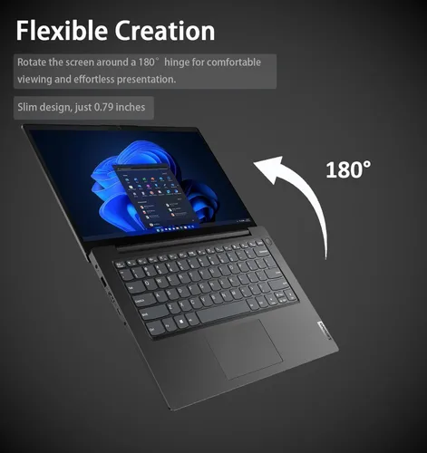 Miniatura 5 de Lenovo V14 Gen 4 - Laptop empresarial (14 pulgadas FHD antirreflejo, Intel 10-Core i7-13620H, 16GB RAM, 512GB SSD), cámara web con obturador