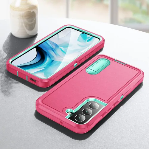 Miniatura 8 de BaHaHoues - Funda para Samsung Galaxy S22 con patas de apoyo incorporadas, cubierta protectora a prueba de golpes/polvo/caídas de grado militar