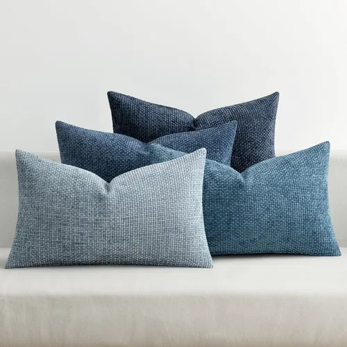 Miniatura 27 de MIULEE Paquete de 4 fundas de almohada para sofá, 16 x 16 pulgadas, fundas de almohada decorativas de felpilla suave color crema, fundas de cojín