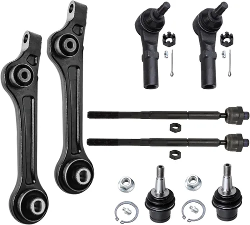 Miniatura 210 de Detroit Axle - Kit de brazos de control de extremo delantero de 8 piezas para Dodge Dakota 00-04, Durango 00-03, 4 brazos de control superior e
