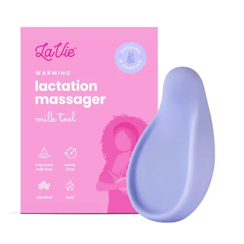 LaVie Masajeador de Lactancia con Calor 3-en-1 Ajustable con Calor + Vibración para Amamantar, Lactancia, Extracción de Leche, Apoyo Esencial para