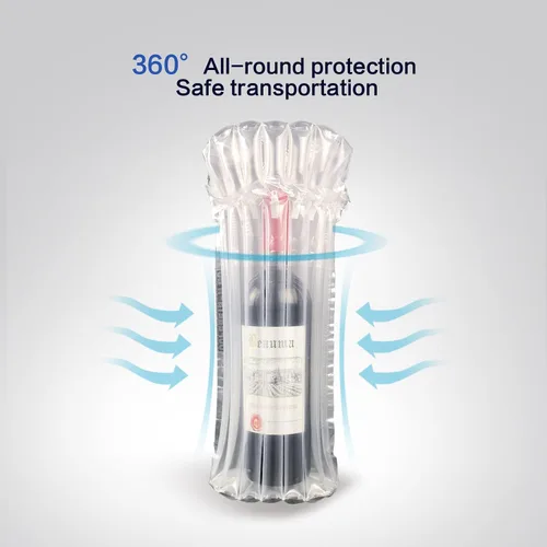 Miniatura 8 de Bolsas protectoras para botellas de vino, equipaje para viajes en avión, paquete de 18 unidades inflables, para envío de botellas de licor, embalaje