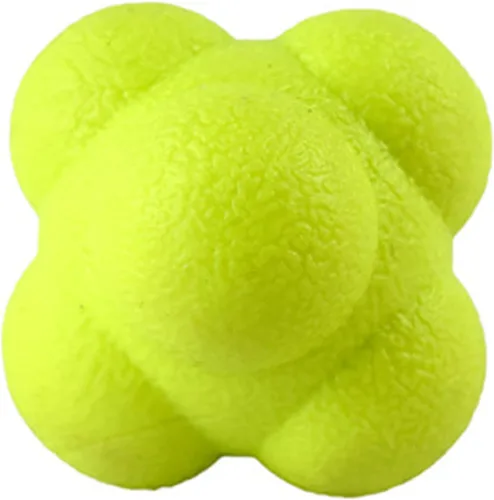Miniatura 3 de AIRLAXER Bola de reacción, bola refleja para entrenamiento de coordinación ojo-mano, 2.83 pulgadas, paquete de 3 unidades, azul, amarillo, gris