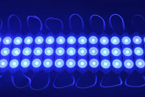Miniatura 7 de Super brillante 200 unids nuevo modelo 2835 3 LED módulo 120-150LM por módulo impermeable luz decorativa para letreros de publicidad con cinta Azul
