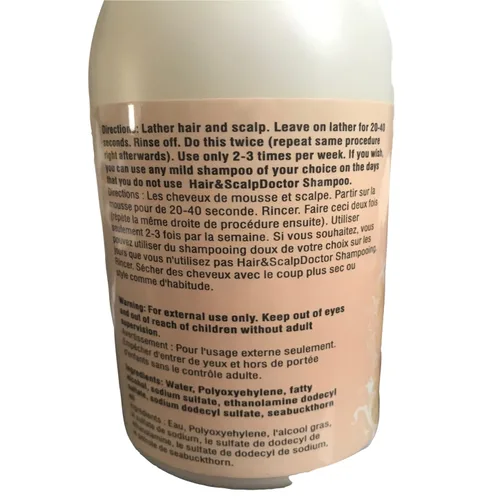 Miniatura 2 de Hair & Scalp Doctor Champú para todo tipo de cabello - Cuero cabelludo saludable y cabello hermoso - Limpiar, promover la salud del cabello