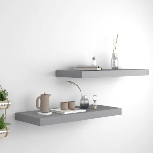 Miniatura 122 de Estantes flotantes de pared, juego de 4 estantes decorativos para montar en la pared, estante colgante con soportes invisibles para decoración