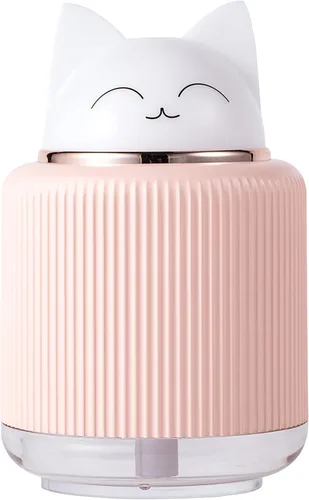 Miniatura 5 de Mini Humidificador - Lindo Humidificador de Niebla con Gato para Dormitorio de Niños, Pequeño Humidificador Ultrasónico para Hogar, Coche, Oficina