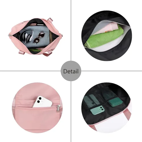 Miniatura 6 de NPBAG Bolsa de viaje para mujer bolsa de mano grande expandible para fin de semana bolsa de entrenamiento de gimnasio bolsa de noche bolsa