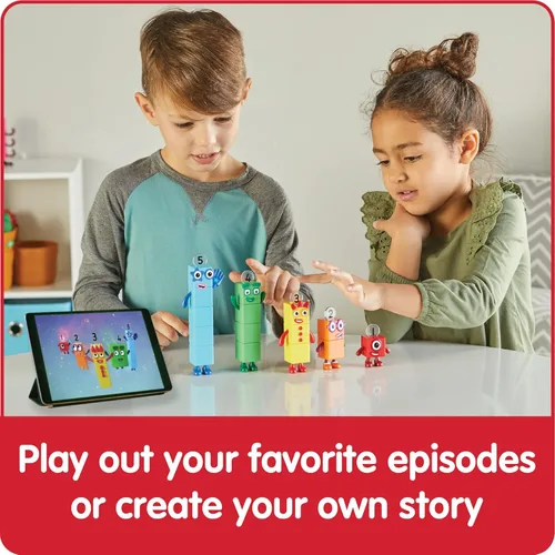 Miniatura 10 de hand2mind Numberblocks Friends Uno a Cinco, Set de Figuras de Acción, Figuras de Juguete y Sets de Juego, Pequeñas Figurillas para Niños, Bloques