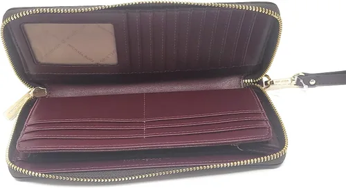 Miniatura 3 de Michael Kors Pulsera continental grande con rayas centrales para mujer, marrónmerlot, Marrón, Cartera y pulsera