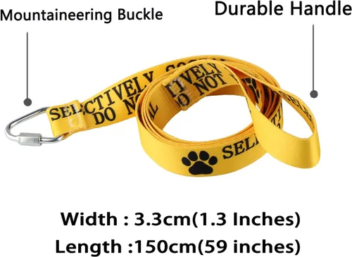 Miniatura 2 de Divertida correa para perro selectivamente social, no mascotas, correa para perros para caminar, entrenamiento, correas para perros, dueño