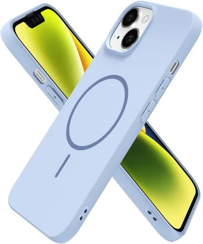 Miniatura 92 de oakxco Funda de silicona Mag Safe para iPhone 17 Pro Max, funda magnética delgada y fina compatible con carga inalámbrica MagSafe, bonita funda Negro