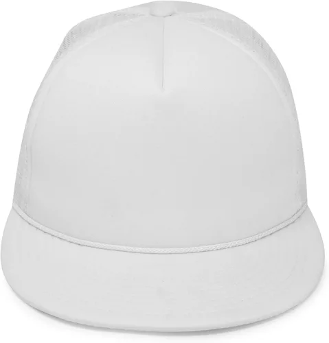 Miniatura 2 de DALIX Gorra de camionero con pico plano de malla trasera S M L Gorra ajustable Sólido Dos Tonos Snapback